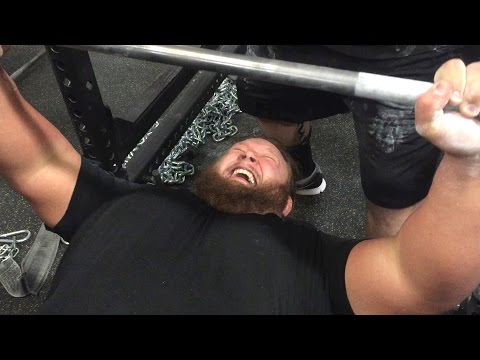 NXT recruit Niko Bogojevic bench presses 225 pounds for 45 reps