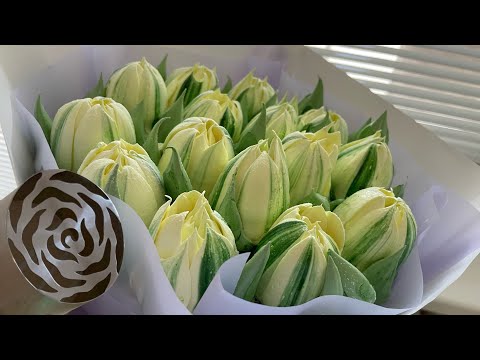 Metal‑Tip Tulip Meringue Flowers (Swiss Meringue)