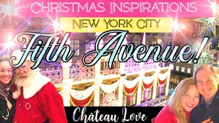 FIFTH AVENUE TO ROCKEFELLER CENTER: New York CHRISTMAS INSPIRATIONS & Saks Fifth Avenue LIGHT SHOW!!
