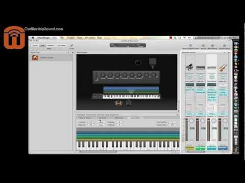 Worship keyboard rig with Mainstage software