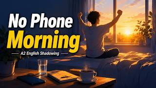 Start Your Day Without Your Phone | A2 English Shadowing