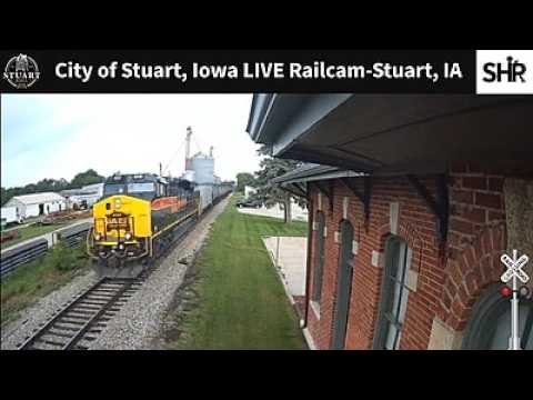 Live webcam view of Historic Stuart Depot & Railway Tracks