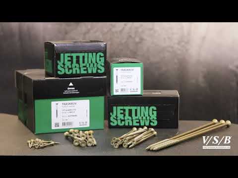 Träskruv Jetting Screws Utvändig V/S/B - monteringsanvisning