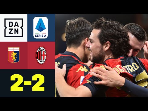 Doppelter Destro - Milan kommt ins Straucheln: Genua - AC Mailand 2:2 | Serie A | DAZN Highlights
