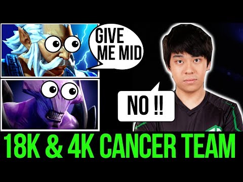 when 4K refuses 9K to Solo Mid - Ana & s4 Int Rank Funny Game Dota2