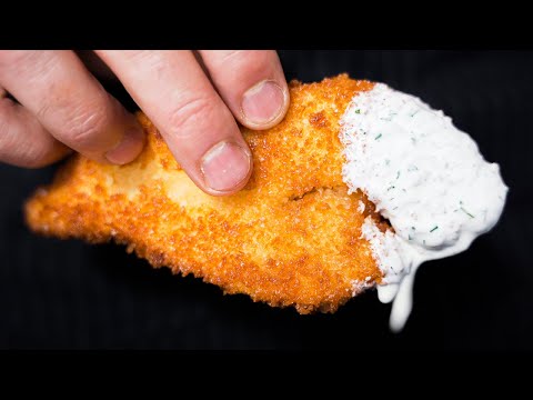 Crispy Chicken Tenders with Homemade Ranch