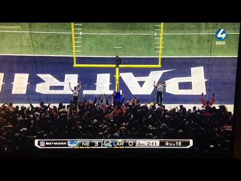 Rams equalizer field goal 3-3 superbowl 2019
