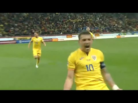 ROMANIA - BELARUS 2-1 / GOL NICOLAE STANCIU DIN LOVITURA LIBERA / 1-0 PENTRU ROMANIA / 28.03.2023