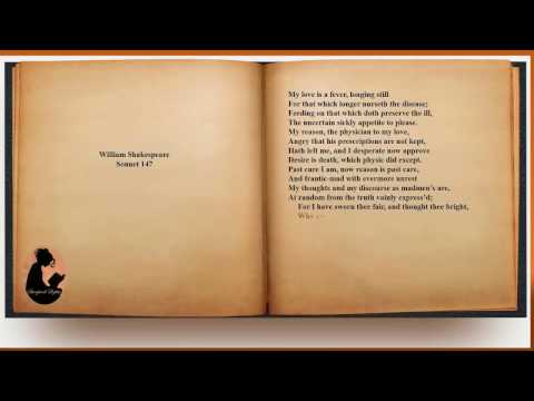 William Shakespeare - Sonnet 147 (audio with text)
