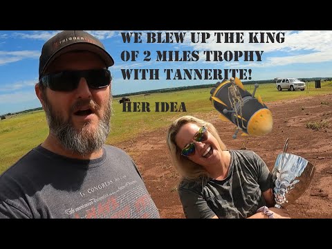 We blew up the King of 2 Miles trophy with tannerite!