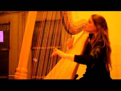 Bach French Suite No. 3 - Gigue - Harp Concert Vereinsheim Berlin