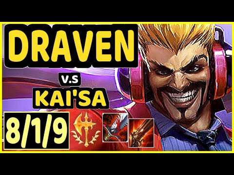 SACY (DRAVEN) vs KAI'SA - 8/1/9 KDA BOTTOM ADC GAMEPLAY - BR Ranked GRANDMASTER