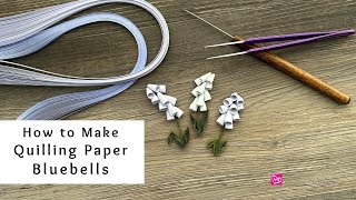 How to Make Quilling Paper Bluebells | Paper Craft Flowers | Quilling for Beginners