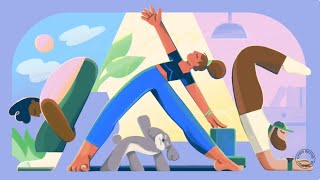 YouTube Doodle (Yoodle) Yoga June 21, 2024