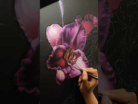 Painting #flowers | #oilpainting #floralart #australianartist #timelapse #paintingprocess #purple