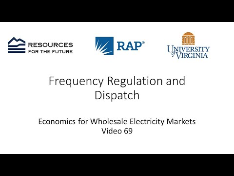 Economics #69: Frequency Regulation and Dispatch