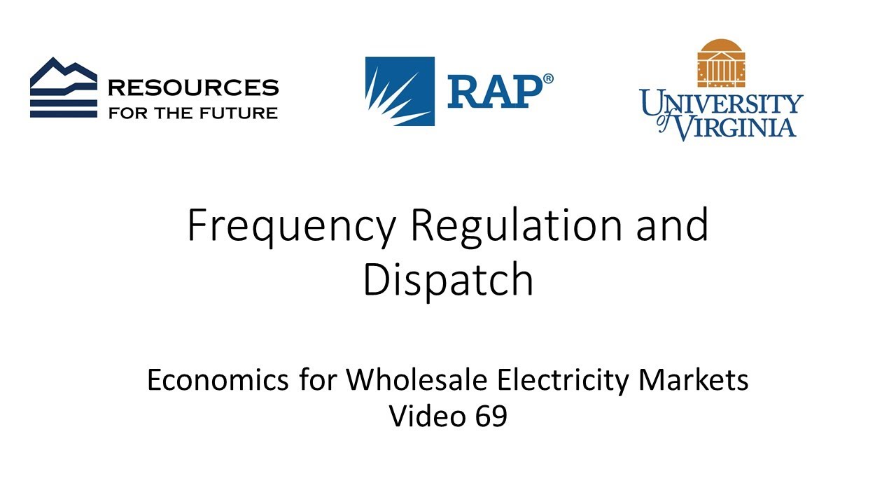 Economics #69: Frequency Regulation and Dispatch