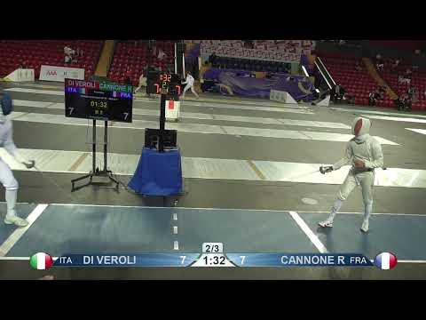 2022 104 T32 01 M E Individual Tbilisi GEO WC BLUE CANNONE FRA vs DI VEROLI ITA