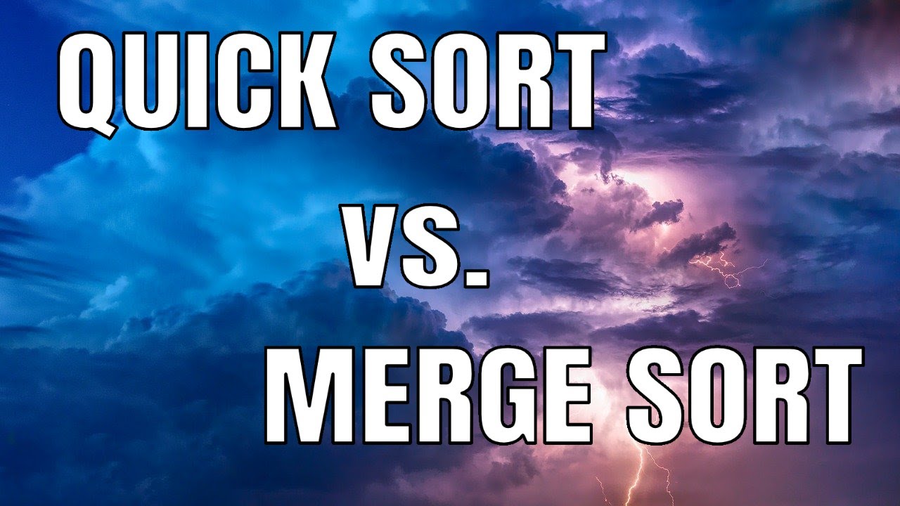 Quicksort vs Mergesort in 35 Seconds
