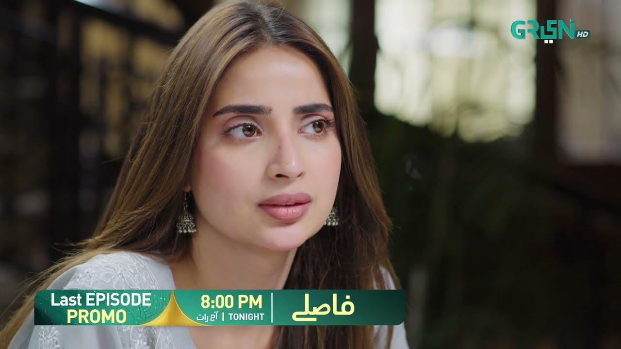 Faaslay Last Episode 56 Promo | Tonight at 8:00 PM | Ali Ansari - Saboor Ali | Only On Green TV