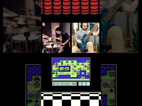 SMB3 - World 4 (Drum & Bass w @game_yk_hml_310 ) #slapbass #kiesel #nes #nintendo #vgm