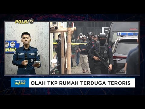LIVE - HUMAS POLDA JATIM OLAH TKP RUMAH TERDUGA TERORIS