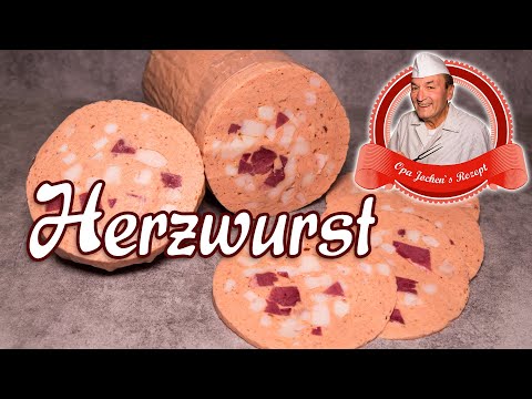 Herzwurst selber machen - DDR Mortadella - Opa Jochen's Rezept