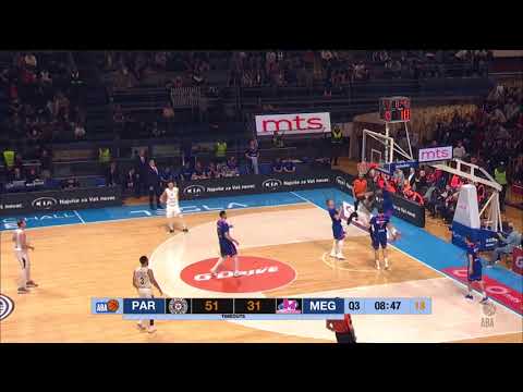 Bandja Sy throws down some powerful dunks (Partizan NIS - Mega Bemax, 4.2.2018)
