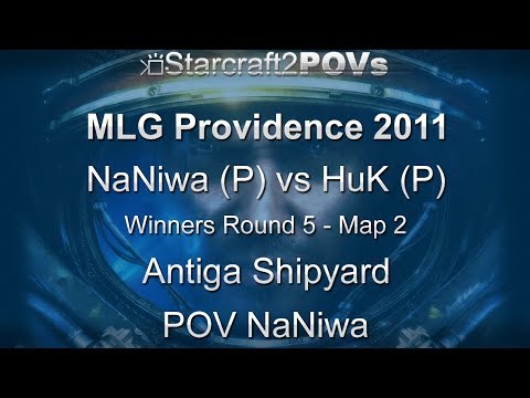 SC2 WoL - MLG Providence 2011 - NaNiwa vs HuK - WR5 - Map 2 - Antiga Shipyard - NaNiwa