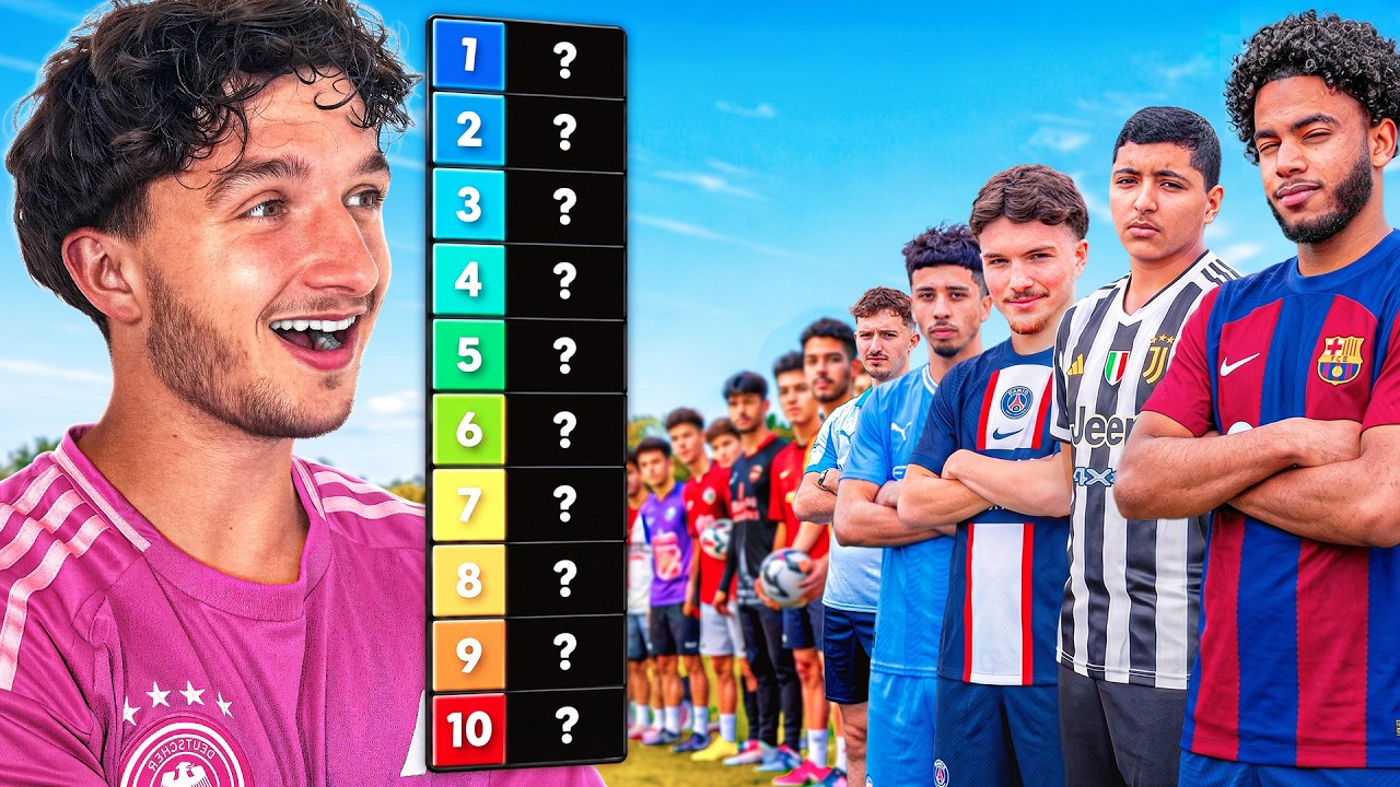 On classe des inconnus de niveau 1 à 10 – vidéo YouTube de Victor Player