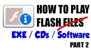How To Play Flash Files | Exe CDs Software Educational programs Part 2