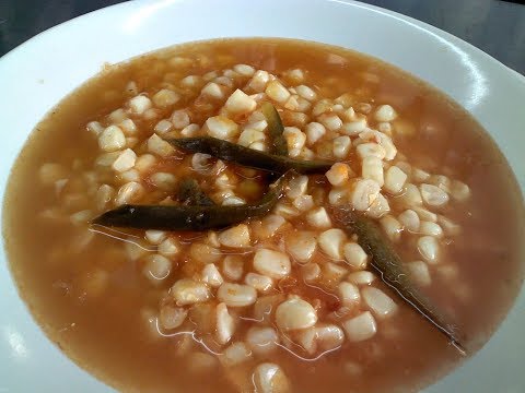 Sopa de granos de elote.- RecetasdeLuzMa