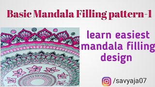 Very easy Mandala filling designs