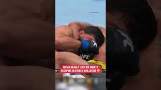 Arman managed to get out of Oliveira’s guillotine 👀 #UFC311