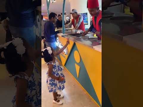 Mishka and her Turkish icecream fun