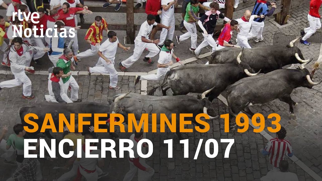 Encierro July 11 1993 running of the bulls Pamplona