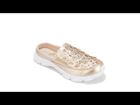 Joan Boyce Heidi Mule with Floral Appliques