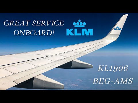 [4K] TRIP REPORT | KLM Royal Dutch Airlines (Economy) | Boeing 737-700 | Belgrade - Amsterdam
