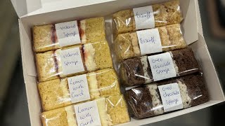 How to make wedding cake samples | Cutting, packaging & Pricing