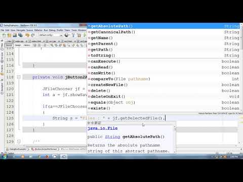 JAVA Netbeans in Hindi 18 | File Save DialogBox