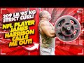 209 LB / 95 KG STRICT CURL! + NFL PLAYER JAMES HARRISON CALLS ME OUT!