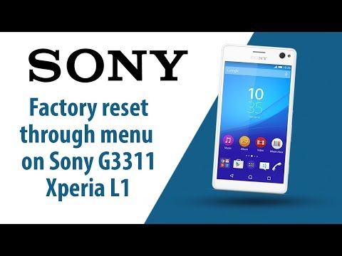 How to Factory Reset through menu  on Sony Xperia L1 G3311?