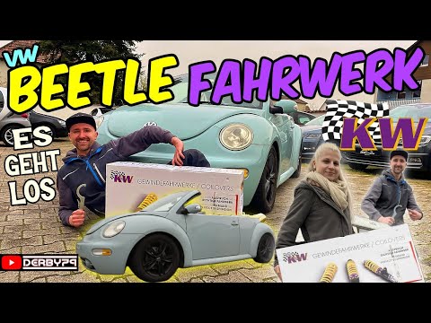 🚙VW BEETLE UMBAU GEHT LOS | KW GEWINDE FAHRWERK🔥