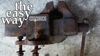 Rusty Old Vise Restoration