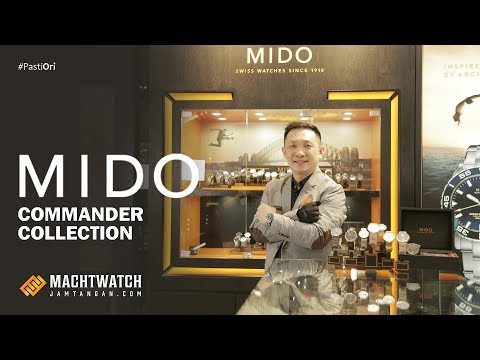 MIDO Commander M014.430.33.021.80 Datoday Automatic Gold Dial Gold Stainless Steel Strap-1