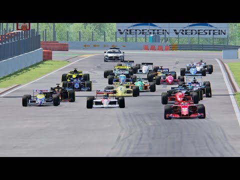 All F1 2018 Cars vs All F1 1988 Cars - Spa