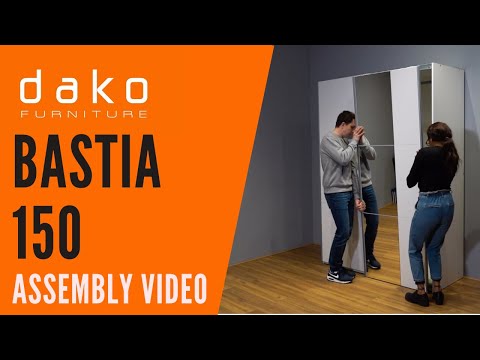 Wardrobe Assembly Video - DAKO FURNITURE - BASTIA 150 - 4