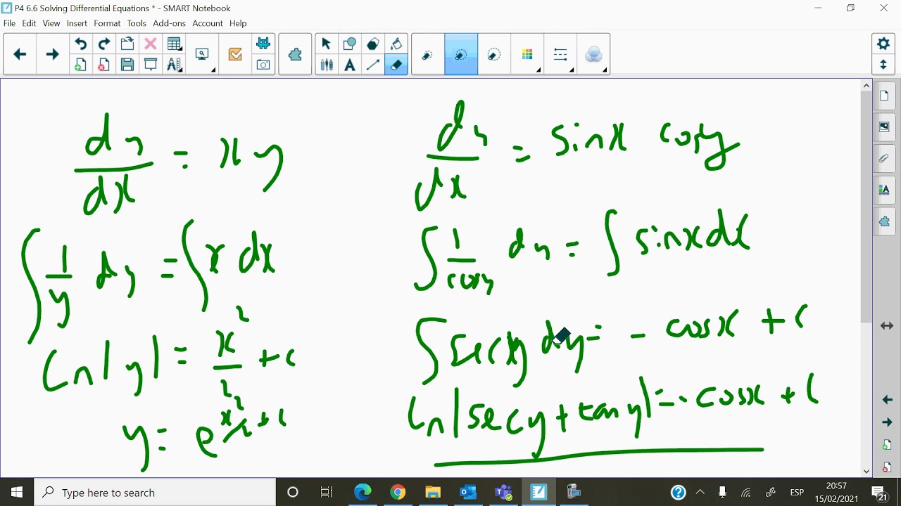 P4 Differential Equations Video Lesson