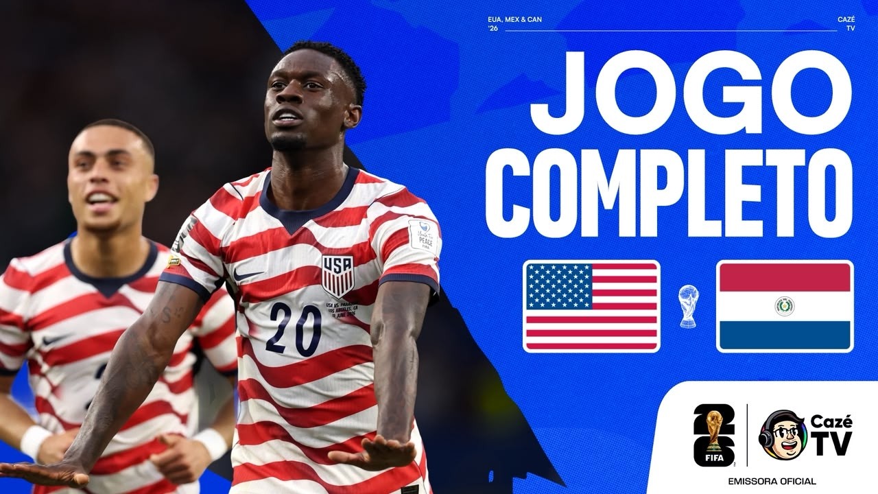JOGO COMPLETO: ESTADOS UNIDOS X PARAGUAI | COPA DO MUNDO FIFA™ 2026 | 1ª RODADA | FASE DE GRUPOS