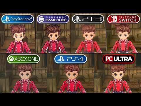 Tales of Symphonia | PS2 vs GameCube vs PS3 vs Switch vs Xbox One vs PS4 vs PC Ultra | Comparison 4K